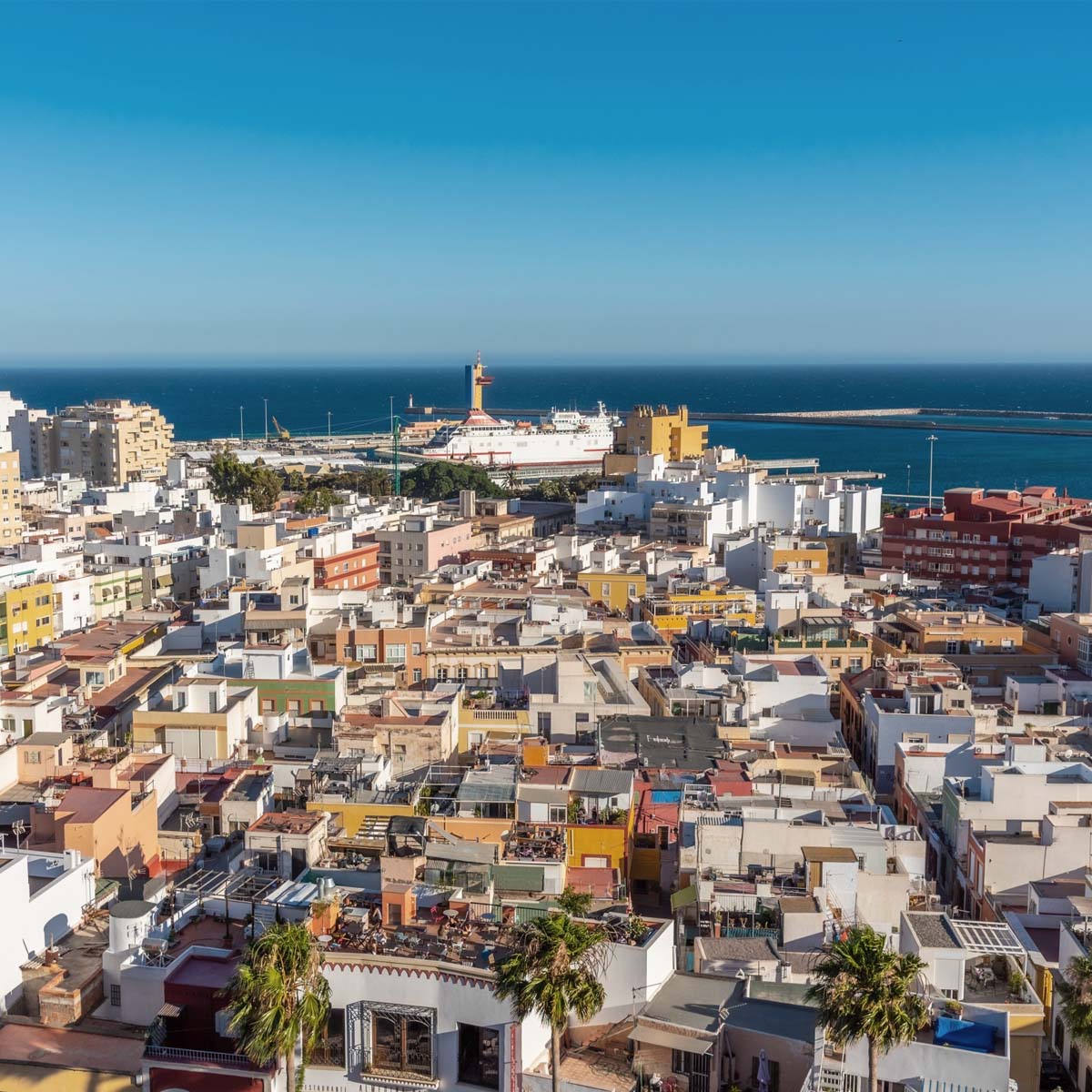 Vista aerea de almeria